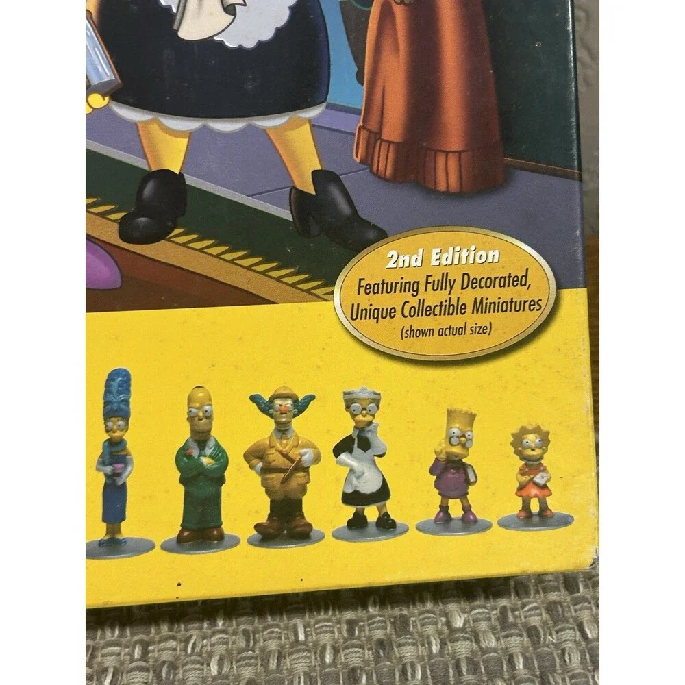The Simpsons Edition Clue Board Game Parker Brothers 2002 2nd Edition